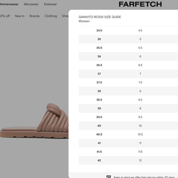 Gianvito Rossi Ottavia Leather Slides Sandals Womens 41.5 11.5 Beige Tan Leather - Picture 11 of 12